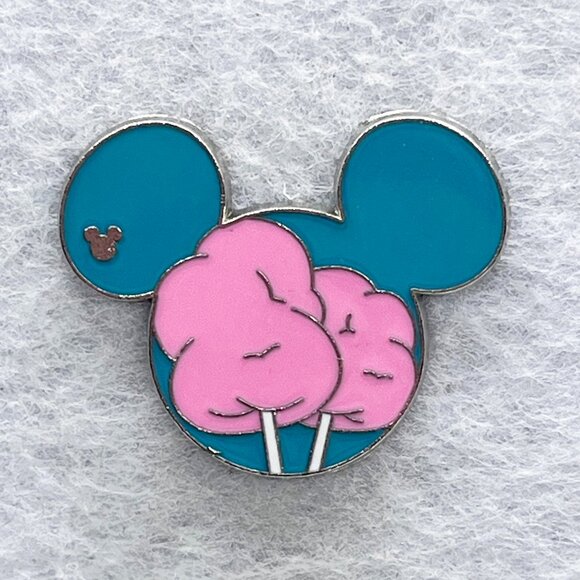 🔮 5/$25 Disney Mickey Mouse Food Icons Pink Cotton Candy Pin - Picture 1 of 3
